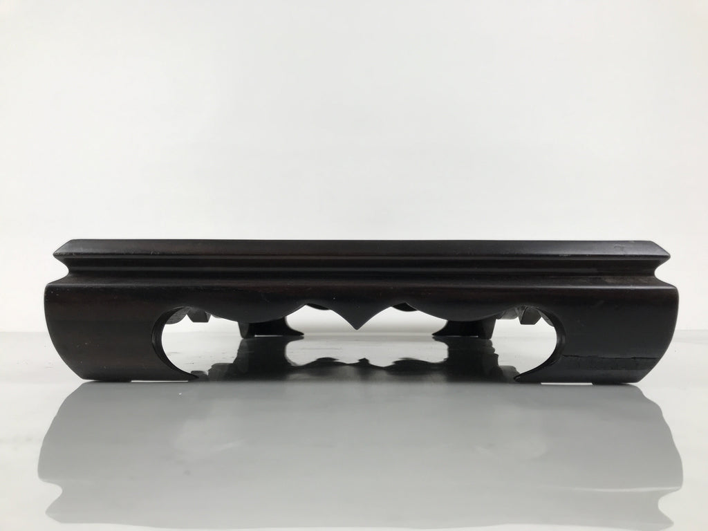 Japanese Brushed Lacquer Wooden Flower Vase Stand Vtg Kadai Ikebana Bonsai WT583