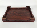 Japanese Brushed Lacquer Wooden Flower Vase Stand Vtg Kadai Ikebana Bonsai WT585