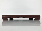 Japanese Brushed Lacquer Wooden Flower Vase Stand Vtg Kadai Ikebana Bonsai WT585