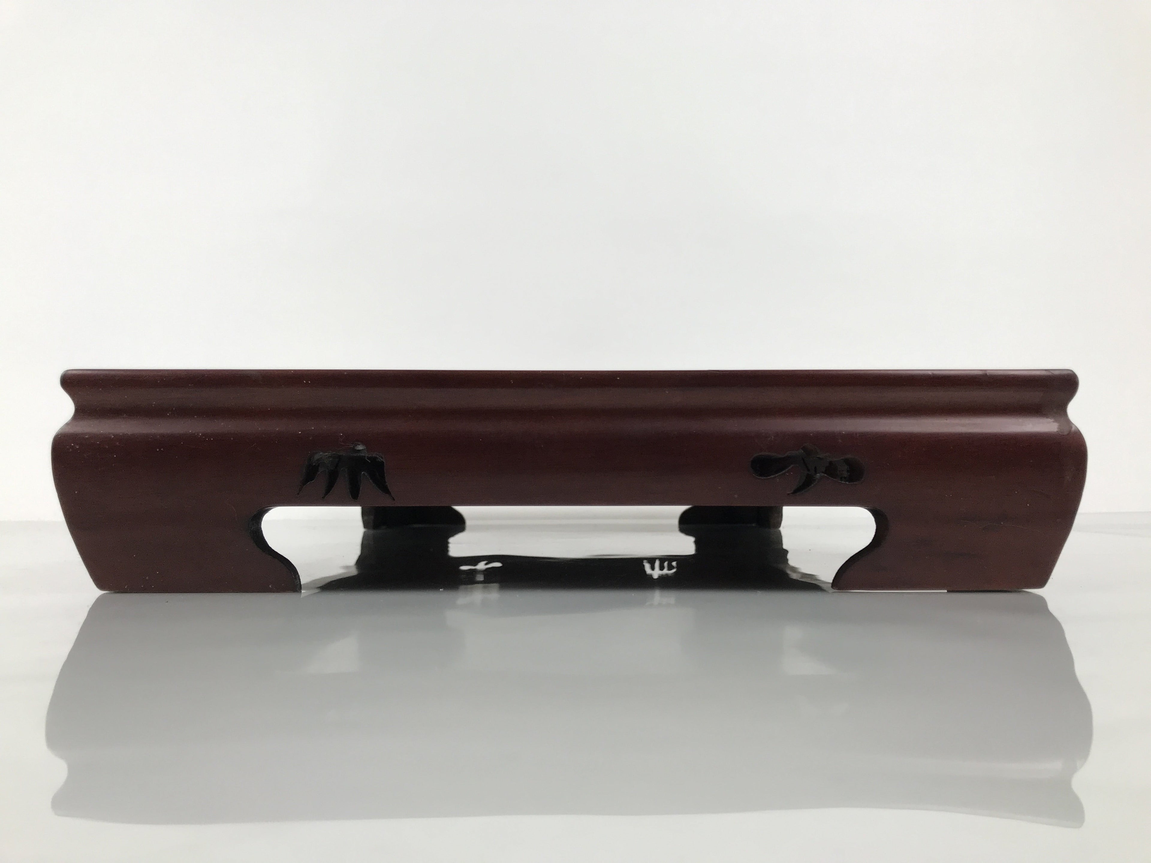 Japanese Brushed Lacquer Wooden Flower Vase Stand Vtg Kadai Ikebana Bonsai WT585