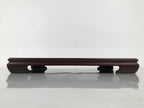 Japanese Brushed Lacquer Wooden Flower Vase Stand Vtg Kadai Ikebana Bonsai WT586