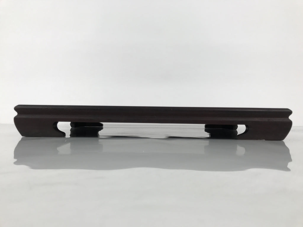 Japanese Brushed Lacquer Wooden Flower Vase Stand Vtg Kadai Ikebana Bonsai WT587