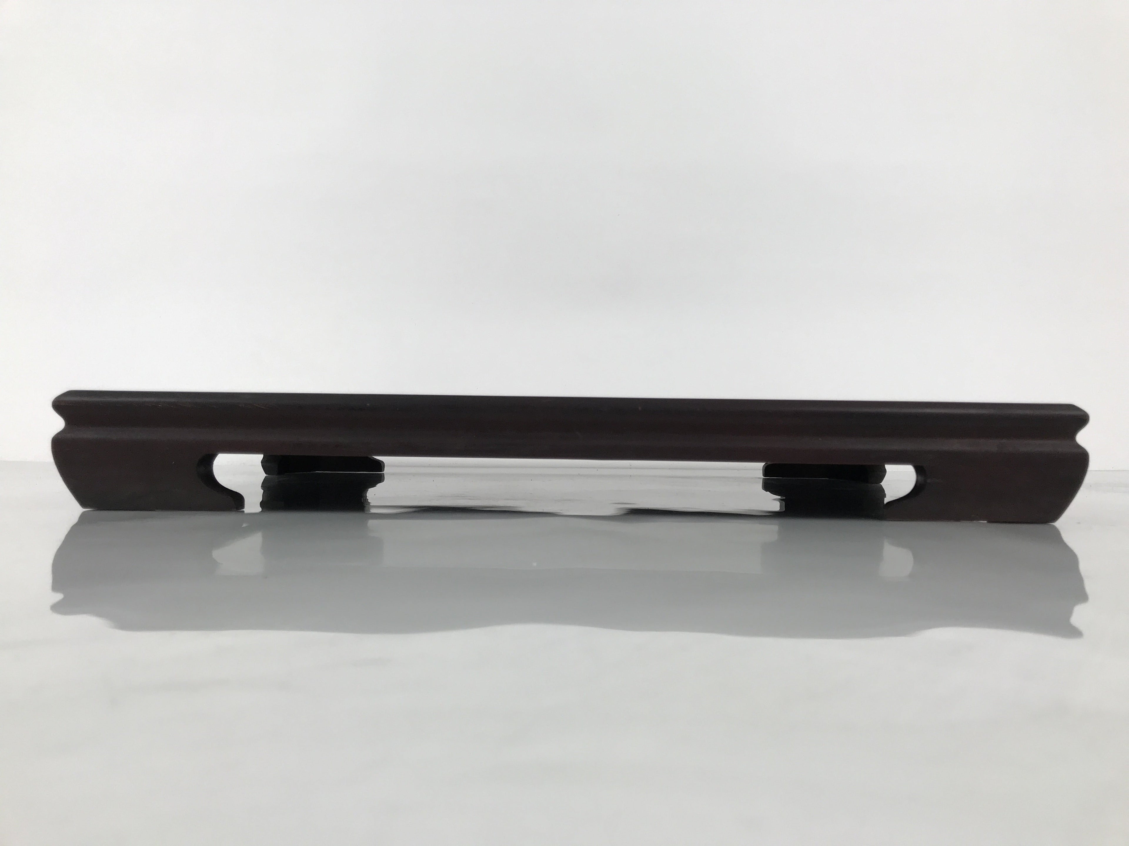 Japanese Brushed Lacquer Wooden Flower Vase Stand Vtg Kadai Ikebana Bonsai WT587