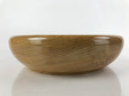 Japanese Brushed Lacquer Wooden Kashiki Snack Bowl Vtg Kashibachi Brown L154