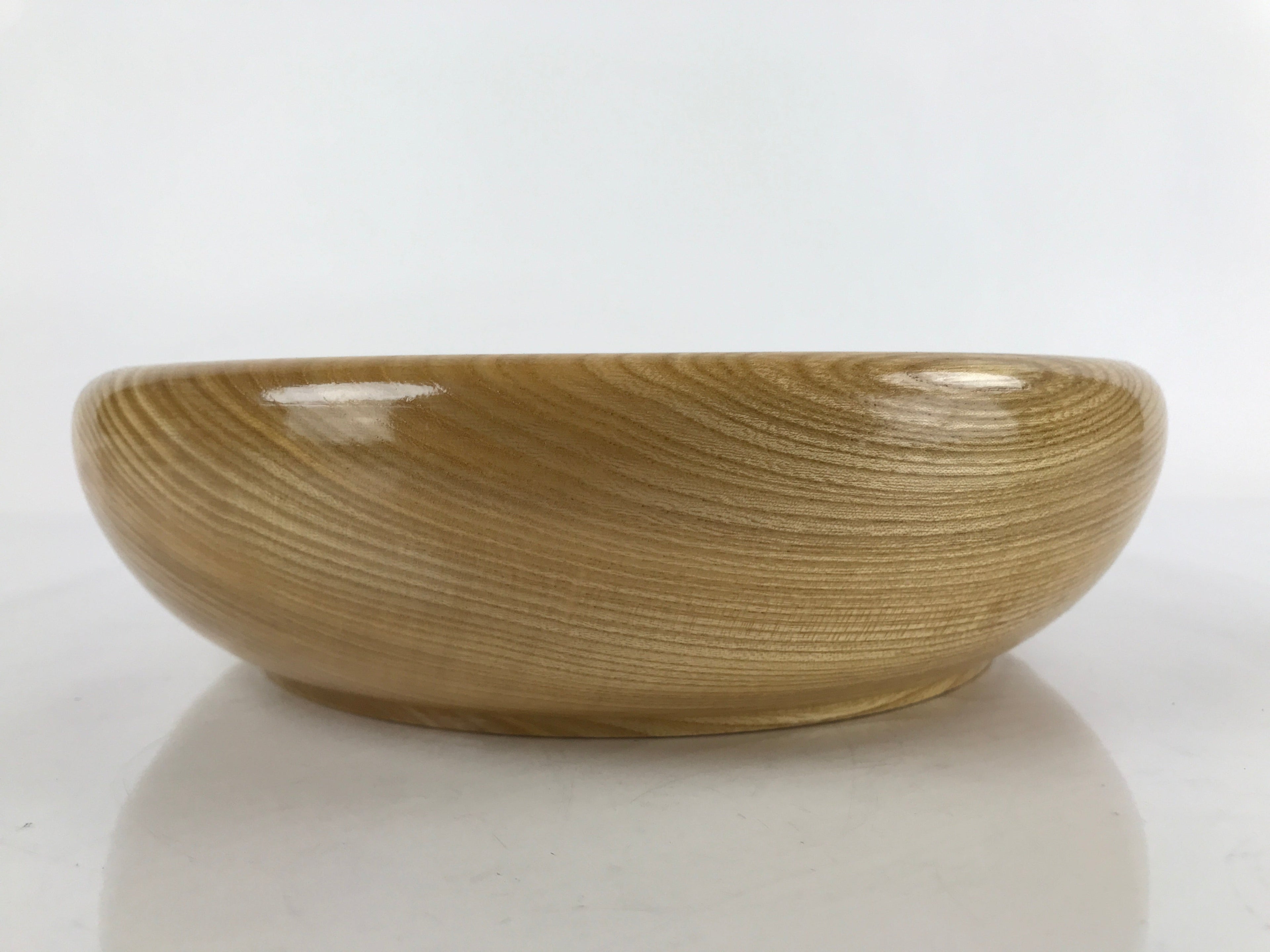 Japanese Brushed Lacquer Wooden Kashiki Snack Bowl Vtg Kashibachi Brown L154