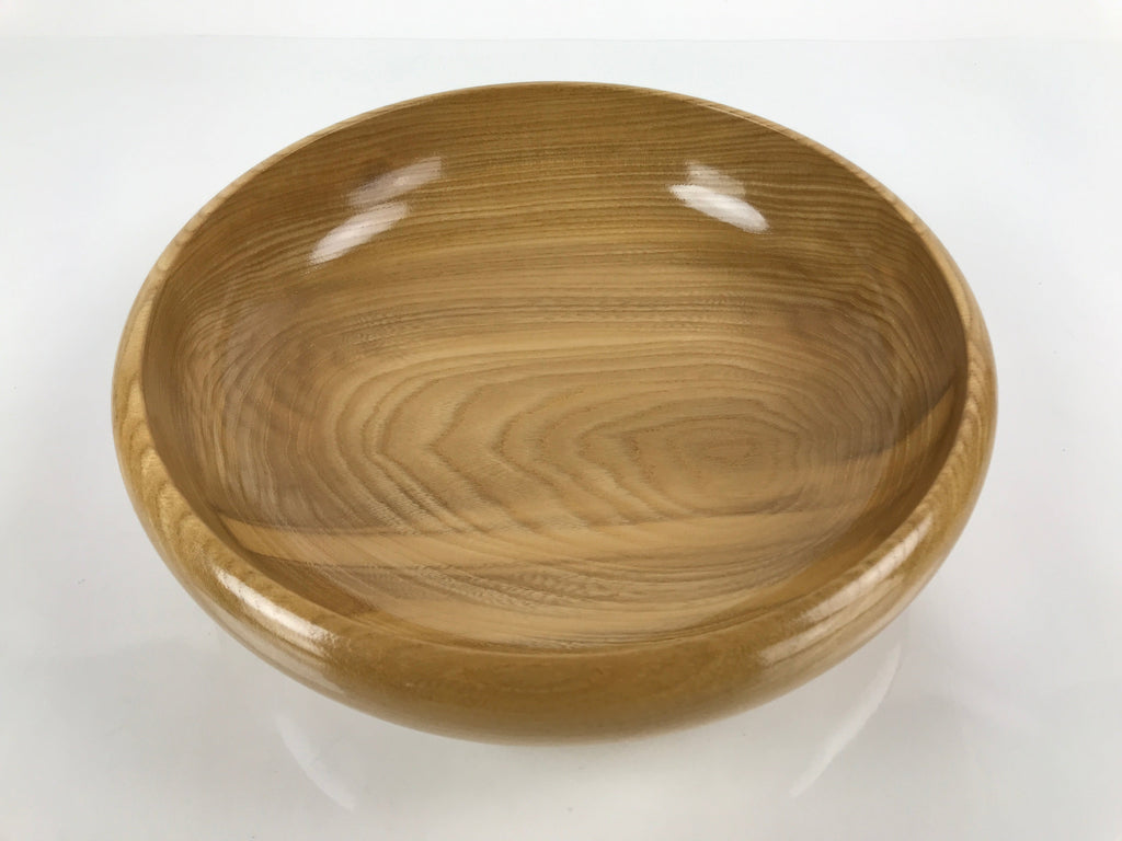 Japanese Brushed Lacquer Wooden Kashiki Snack Bowl Vtg Kashibachi Brown L154