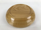 Japanese Brushed Lacquer Wooden Kashiki Snack Bowl Vtg Kashibachi Brown L154