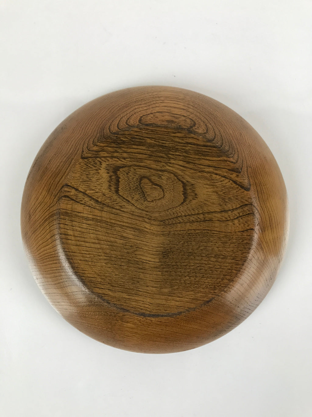 Japanese Brushed Lacquer Wooden Kashiki Snack Bowl Vtg Kashibachi Brown L155