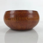 Japanese Brushed Lacquer Wooden Kashiki Snack Bowl Vtg Kashibachi Brown L281