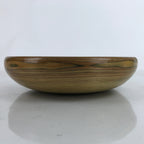 Japanese Brushed Lacquer Wooden Kashiki Snack Bowl Vtg Kashibachi Brown L285