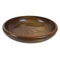 Japanese Brushed Lacquer Wooden Kashiki Snack Bowl Vtg Kashibachi Brown L522