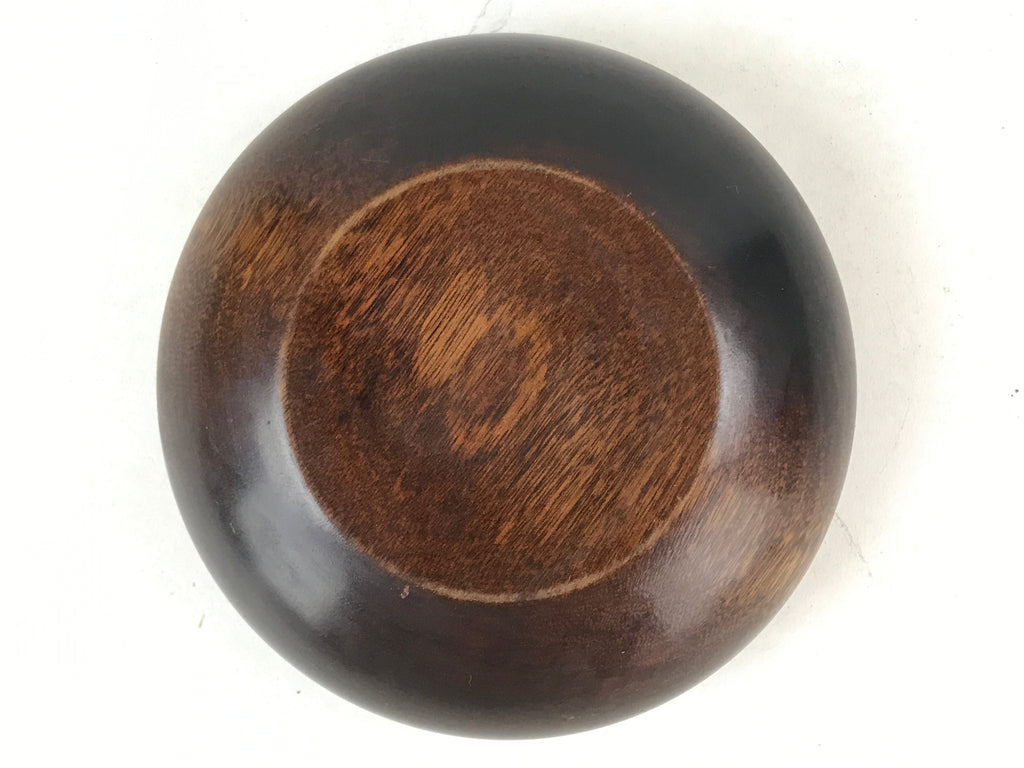 Japanese Brushed Lacquer Wooden Lidded Bowl Kashiki Vtg Tea Ceremony Iris L120