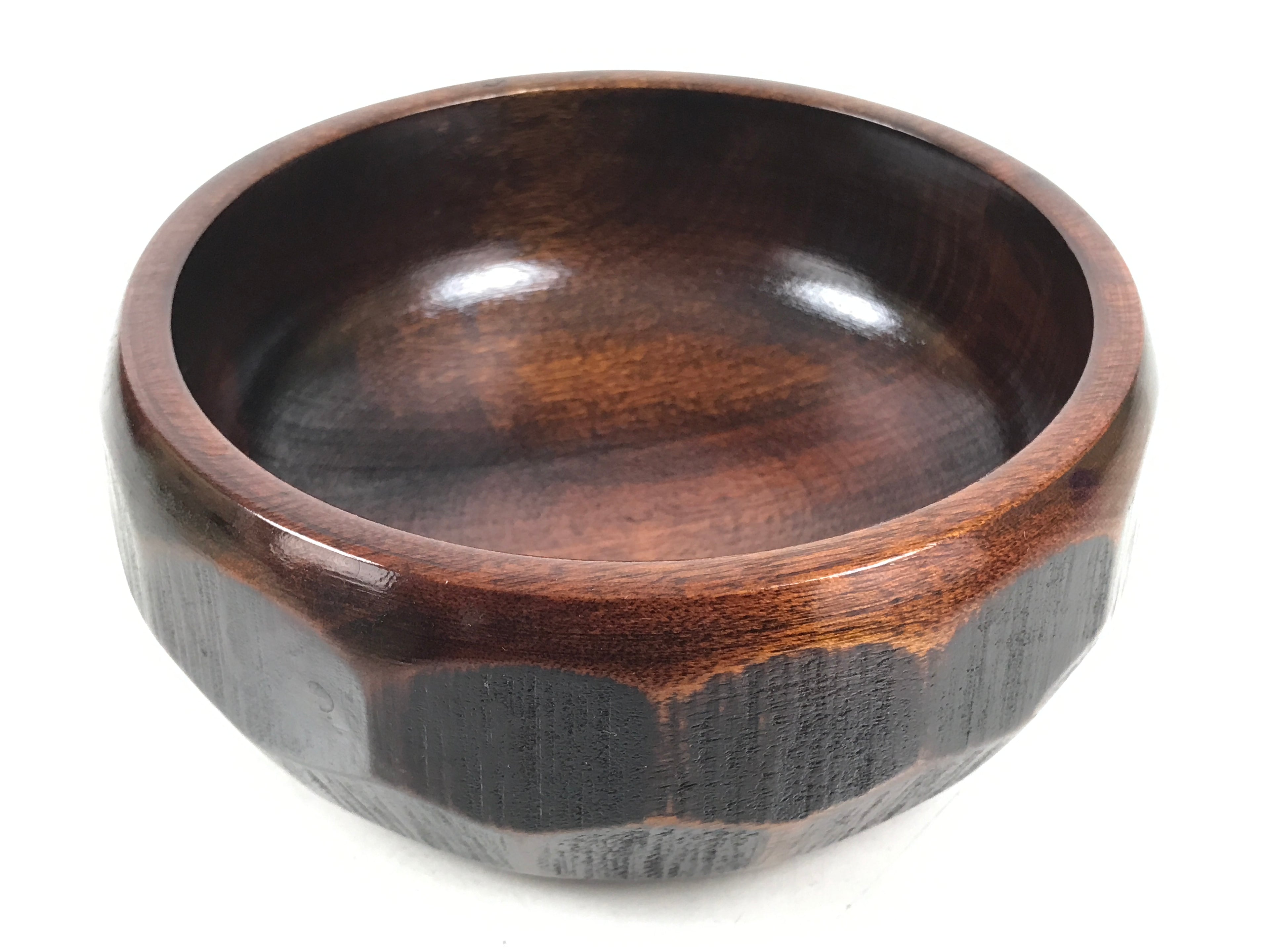 Japanese Brushed Lacquer Wooden Lidded Bowl Kashiki Vtg Tea Ceremony LWB130