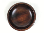 Japanese Brushed Lacquer Wooden Lidded Bowl Kashiki Vtg Tea Ceremony LWB130