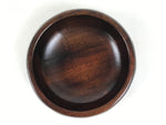 Japanese Brushed Lacquer Wooden Lidded Bowl Kashiki Vtg Tea Ceremony LWB130