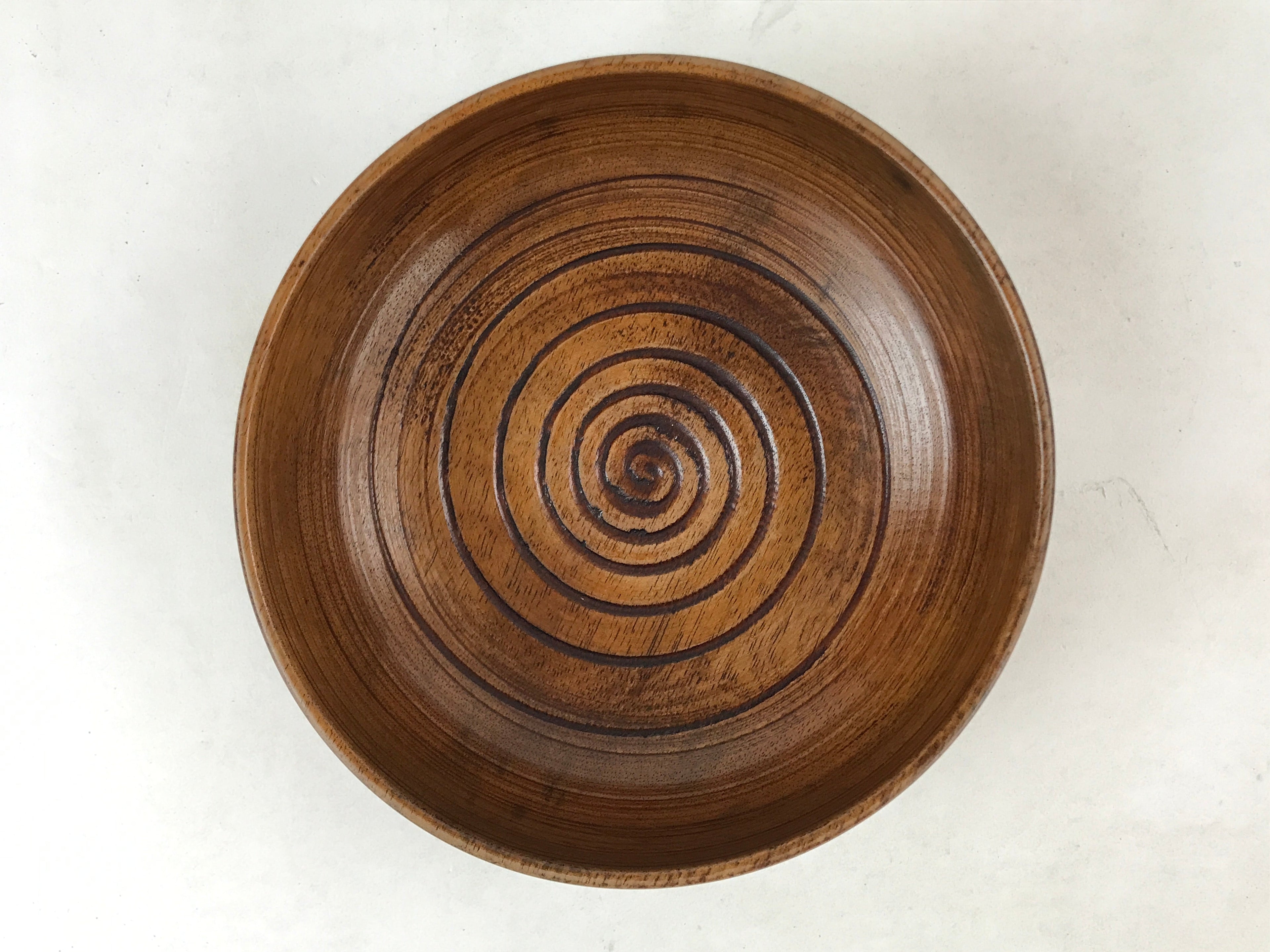 Japanese Brushed Lacquer Wooden Lidded Bowl Kashiki Vtg Tea Ceremony Lines L121