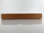 Japanese Brushed Lacquer Wooden Lidded Storage Box Vtg Container Brown L157