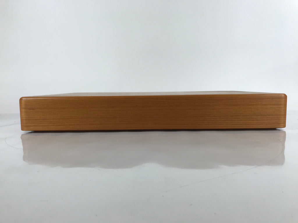 Japanese Brushed Lacquer Wooden Lidded Storage Box Vtg Container Brown L157