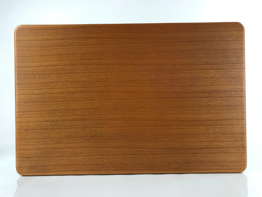 Japanese Brushed Lacquer Wooden Lidded Storage Box Vtg Container Brown L157