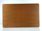 Japanese Brushed Lacquer Wooden Lidded Storage Box Vtg Container Brown L157