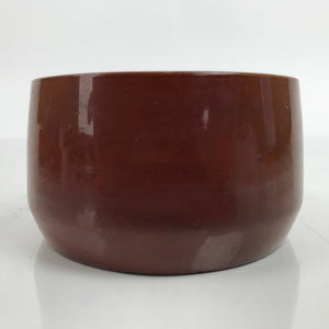 Japanese Brushed Lacquer Wooden Sake Snack Cup Vtg Kobachi Bowl Brown L328