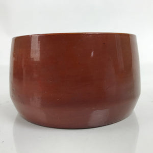 Japanese Brushed Lacquer Wooden Sake Snack Cup Vtg Kobachi Bowl Brown L328