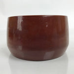 Japanese Brushed Lacquer Wooden Sake Snack Cup Vtg Kobachi Bowl Brown L328