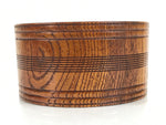 Japanese Brushed Lacquer Wooden Sake Snack Cup Vtg Kobachi Bowl Brown L479