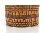 Japanese Brushed Lacquer Wooden Sake Snack Cup Vtg Kobachi Bowl Brown L480