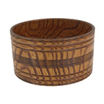 Japanese Brushed Lacquer Wooden Sake Snack Cup Vtg Kobachi Bowl Brown L480