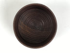 Japanese Brushed Lacquer Wooden Sake Snack Cup Vtg Kobachi Bowl Brown L482