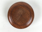 Japanese Brushed Lacquer Wooden Sake Snack Cup Vtg Kobachi Bowl Brown L597