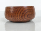 Japanese Brushed Lacquer Wooden Sake Snack Cup Vtg Kobachi Bowl Brown L597