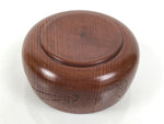 Japanese Brushed Lacquer Wooden Sake Snack Cup Vtg Kobachi Bowl Brown L598