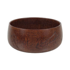 Japanese Brushed Lacquer Wooden Sake Snack Cup Vtg Kobachi Bowl Brown L598