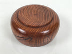 Japanese Brushed Lacquer Wooden Sake Snack Cup Vtg Kobachi Bowl Brown L599