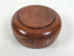 Japanese Brushed Lacquer Wooden Sake Snack Cup Vtg Kobachi Bowl Brown L599