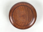 Japanese Brushed Lacquer Wooden Sake Snack Cup Vtg Kobachi Bowl Brown L599