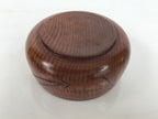 Japanese Brushed Lacquer Wooden Sake Snack Cup Vtg Kobachi Bowl Brown L600