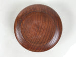Japanese Brushed Lacquer Wooden Sake Snack Cup Vtg Kobachi Bowl Brown L601