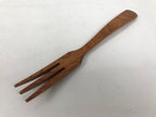 Japanese Brushed Lacquer Wooden Salad Serving Bowl Vtg Dish Utensil Brown LWB134