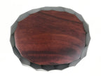Japanese Brushed Lacquer Wooden Salad Serving Bowl Vtg Dish Utensils Brown L448