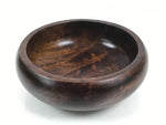 Japanese Brushed Lacquer Wooden Small Bowl Vtg Salad Kobachi Dish Brown L437