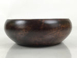 Japanese Brushed Lacquer Wooden Small Bowl Vtg Salad Kobachi Dish Brown L437