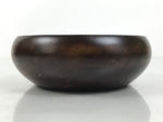 Japanese Brushed Lacquer Wooden Small Bowl Vtg Salad Kobachi Dish Brown L437
