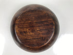 Japanese Brushed Lacquer Wooden Small Bowl Vtg Salad Kobachi Dish Brown L437