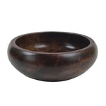 Japanese Brushed Lacquer Wooden Small Bowl Vtg Salad Kobachi Dish Brown L437