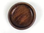 Japanese Brushed Lacquer Wooden Small Bowl Vtg Salad Kobachi Dish Brown L438