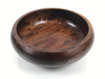Japanese Brushed Lacquer Wooden Small Bowl Vtg Salad Kobachi Dish Brown L438