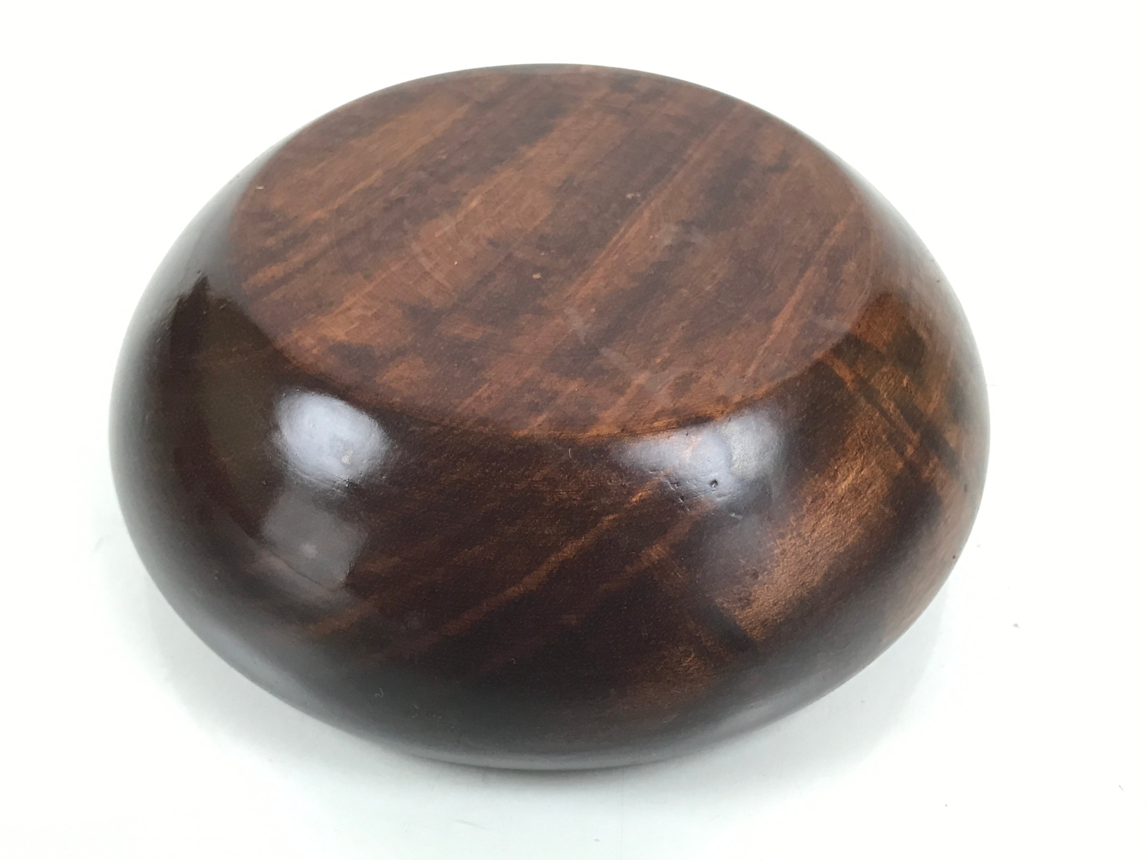 Japanese Brushed Lacquer Wooden Small Bowl Vtg Salad Kobachi Dish Brown L438